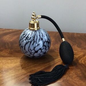 Vintage Perfume Atomizer Art Glass Bottle Spray Pump